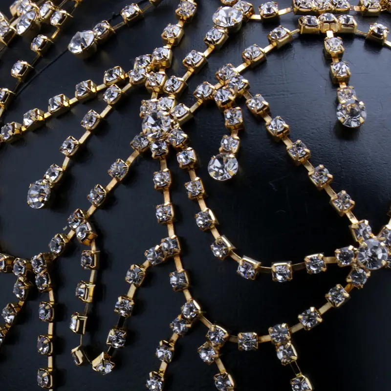 2024 New Cross-border Claw Chain Hair Net Ornament Gold Silver Any Simple Shape — feature 5