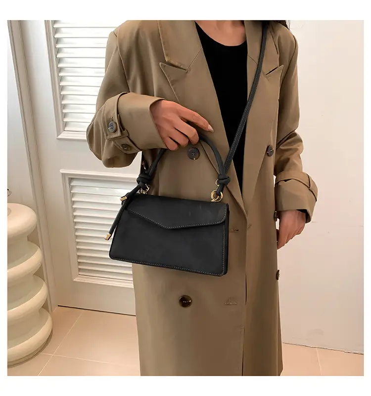 Black Textured Shoulder Bag for Women 2026 — feature 13