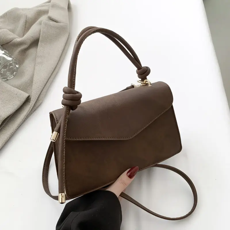 Black Textured Shoulder Bag for Women 2026 - Image 4