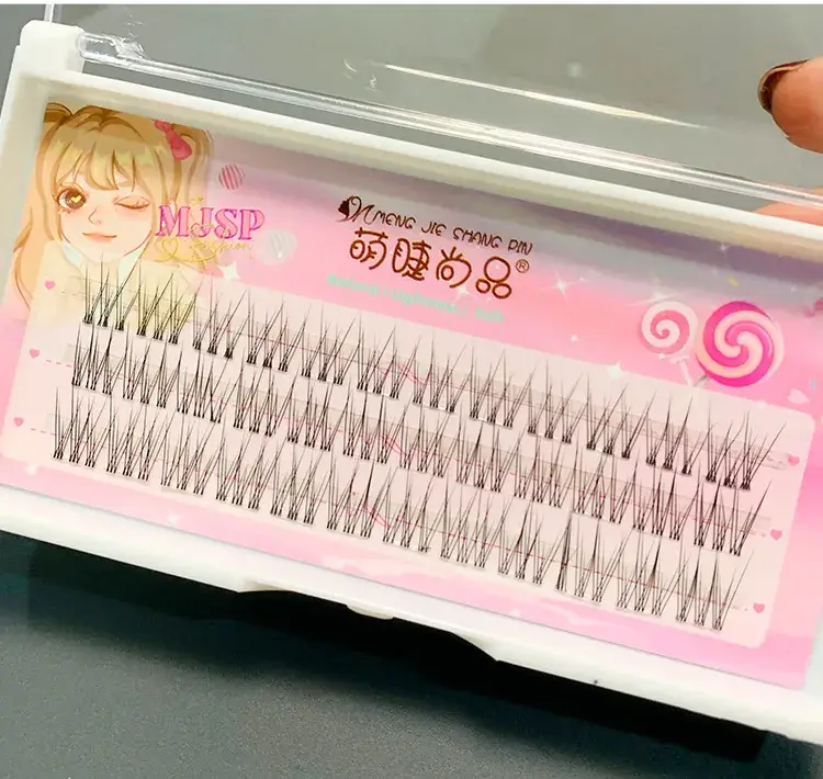 Cute False Eyelashes for Girls Transparent Cluster — feature 10