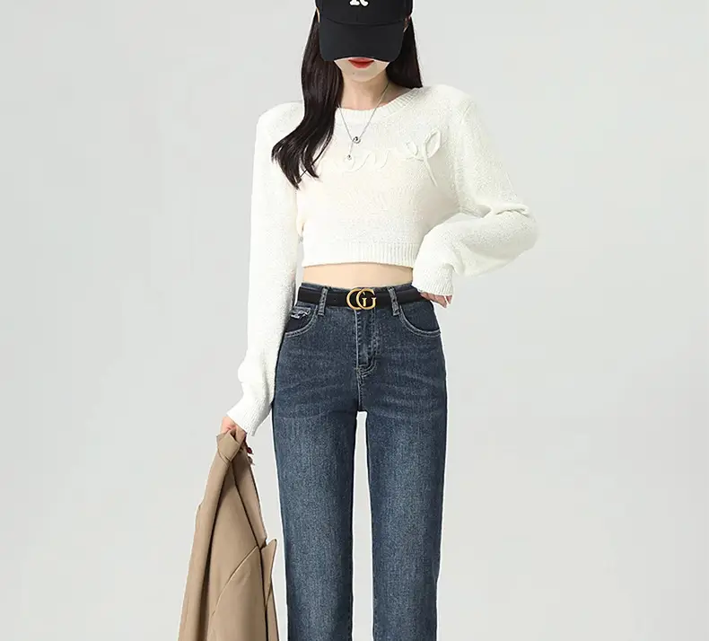 Double G Women's Black Belt with Gold Buckle — feature 9