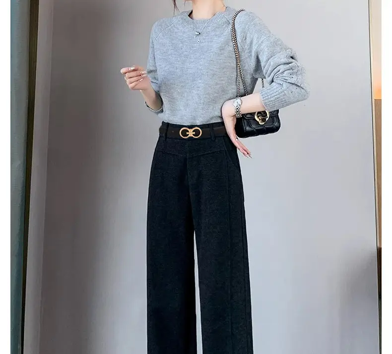 Black Leather Belt with Gold G Logo Buckle 3.0cm — feature 6