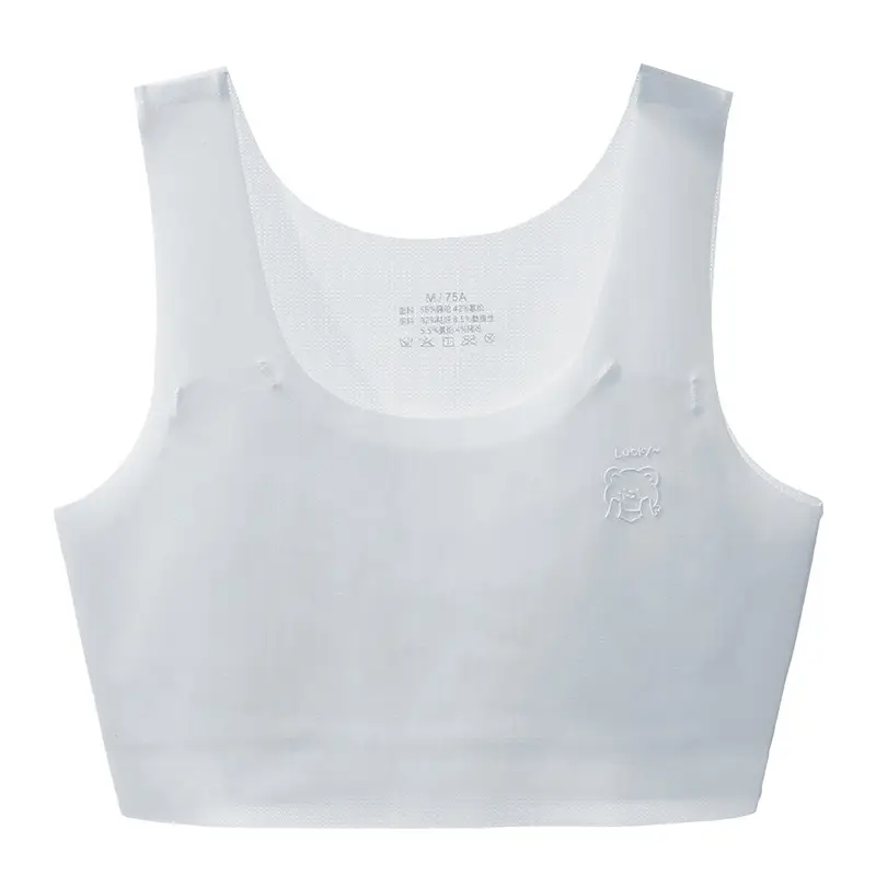 Summer Development Period Girls' Seamless Intimates Girls' Middle School and High School Primary School Students' Bra Light and Breathable Kidsren's Vest