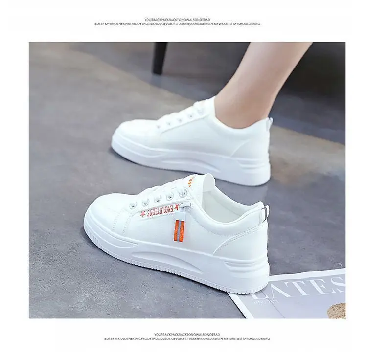 White Korean Style Platform Sneakers Women 2024 — feature 12
