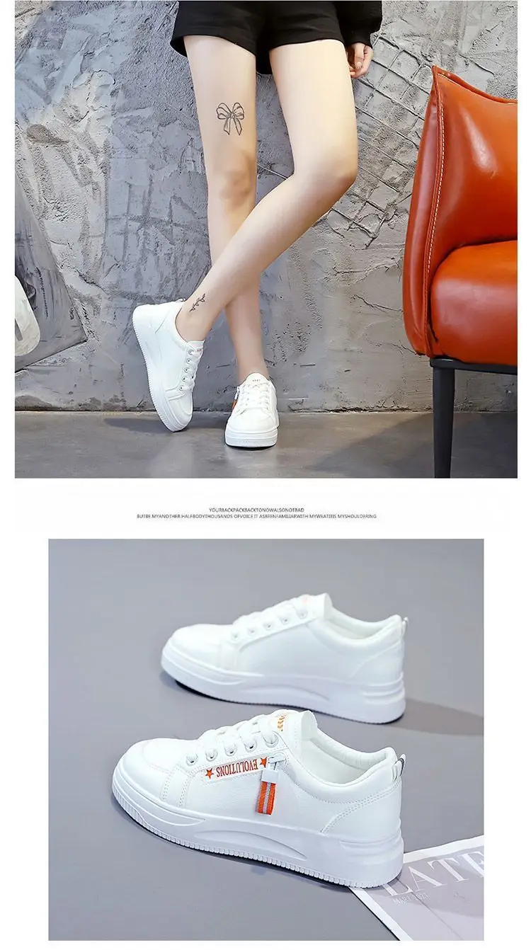 White Korean Style Platform Sneakers Women 2024 — feature 13