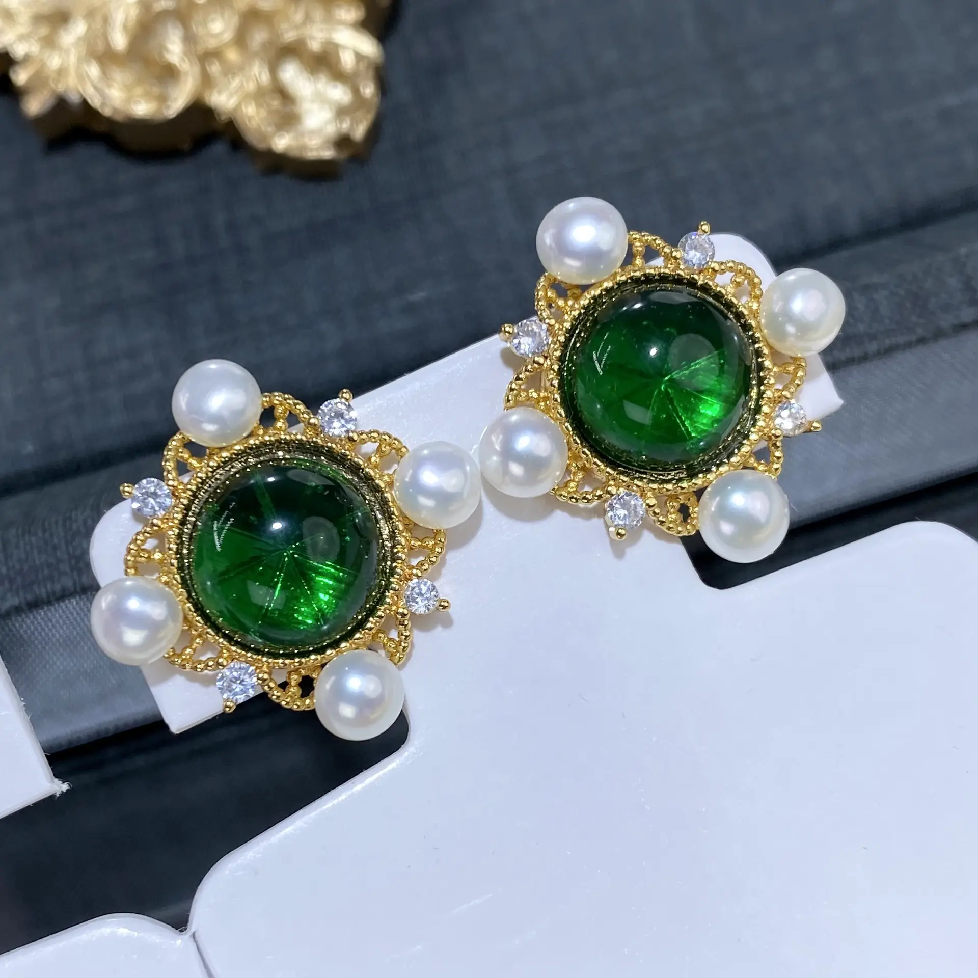 New Year New Folu Gourd Natural Freshwater Earrings High-grade Ear Ring All-match Women's s925 Silver Needle Earrings Jewelry - Image 4