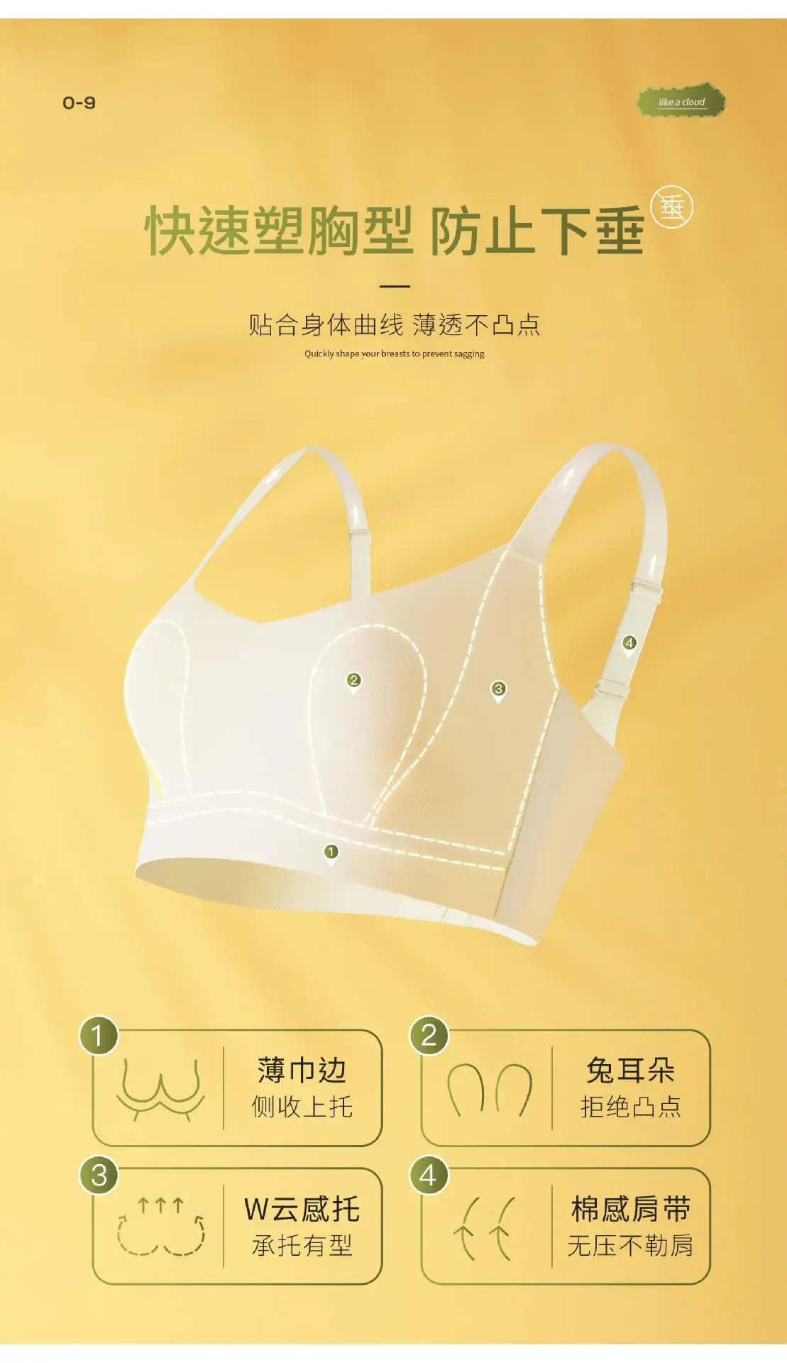 Women's Summer Thin Underwear Big Chest Small — feature 13