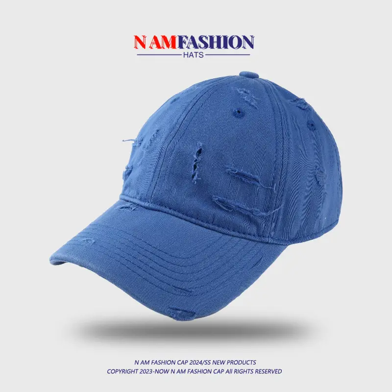 Retro Distressed Cap Sun Proof Men Women Maroon — feature 10