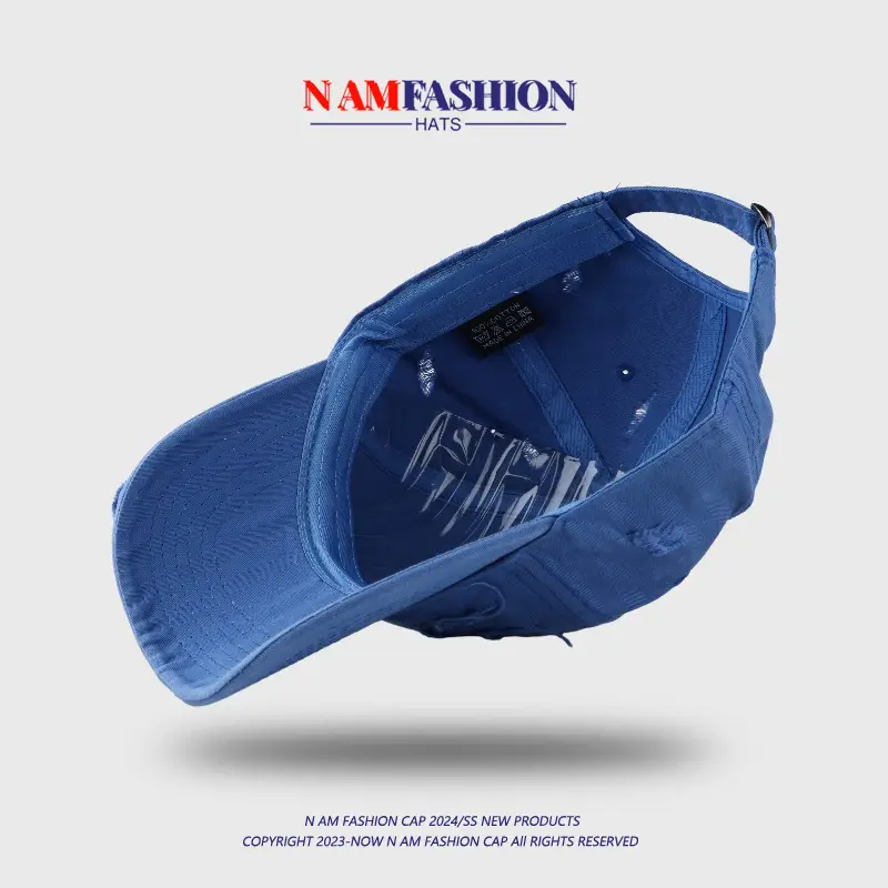 Retro Distressed Cap Sun Proof Men Women Maroon — feature 9