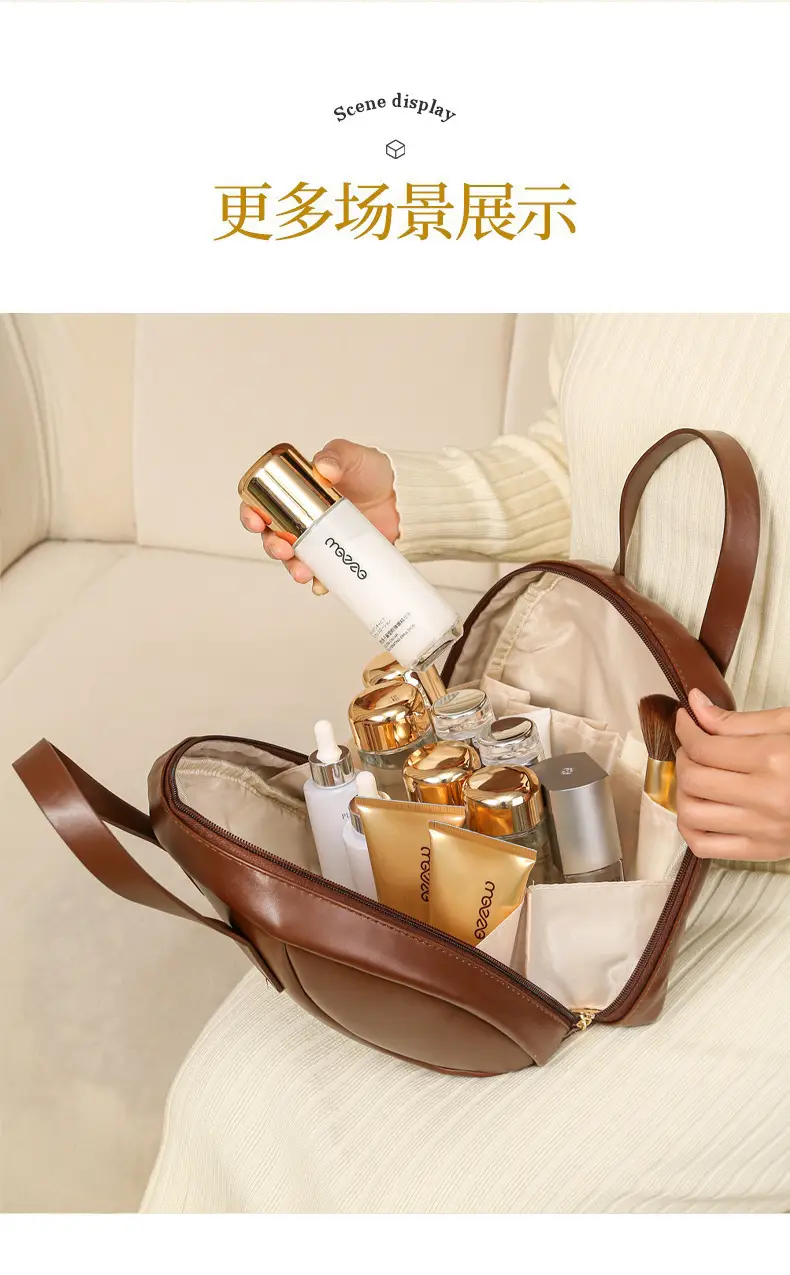 White Large Capacity Cosmetic Storage Bag — feature 15