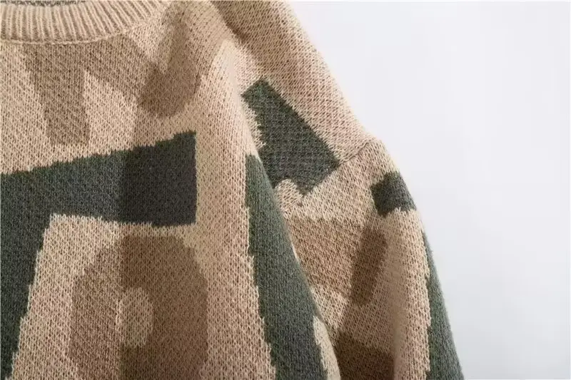New Letter Knitted Crewneck Sweater Men's Winter Chic — feature 15