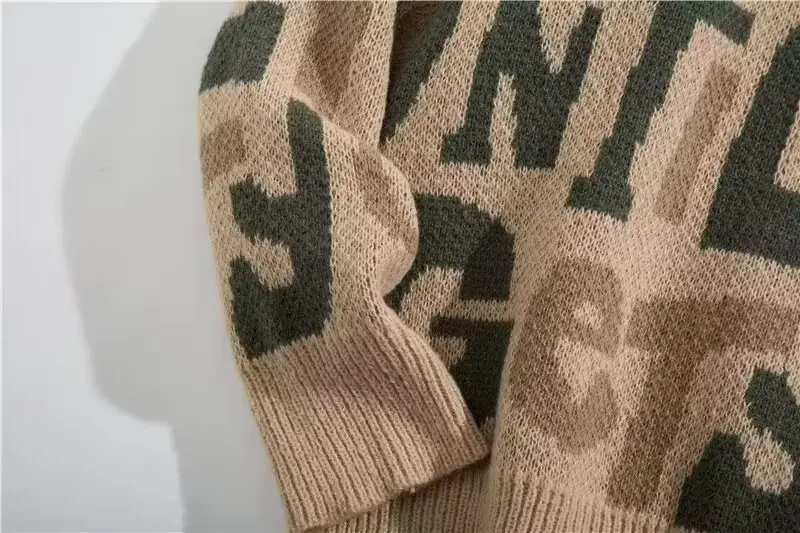 New Letter Knitted Crewneck Sweater Men's Winter Chic — feature 17