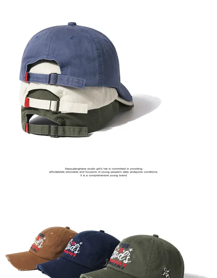 Japanese Retro Embroidered Baseball Caps for Women Men — feature 4