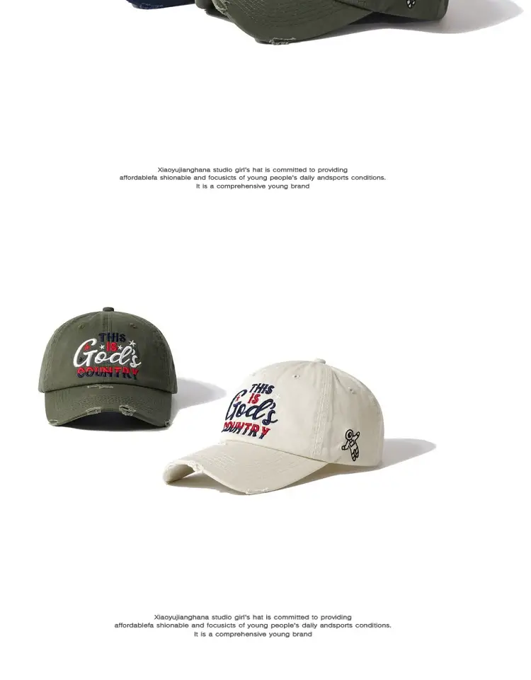 Japanese Retro Embroidered Baseball Caps for Women Men — feature 5