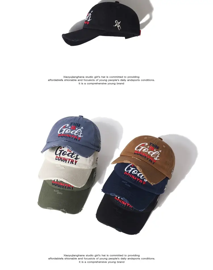 Japanese Retro Embroidered Baseball Caps for Women Men — feature 7