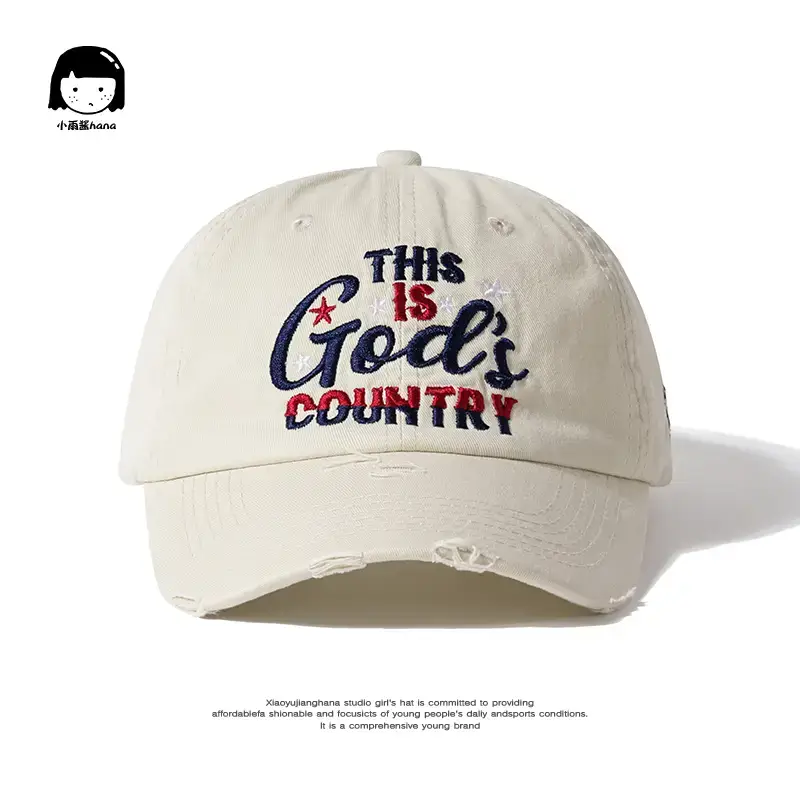 Japanese Retro Embroidered Baseball Caps for Women Men - Image 2