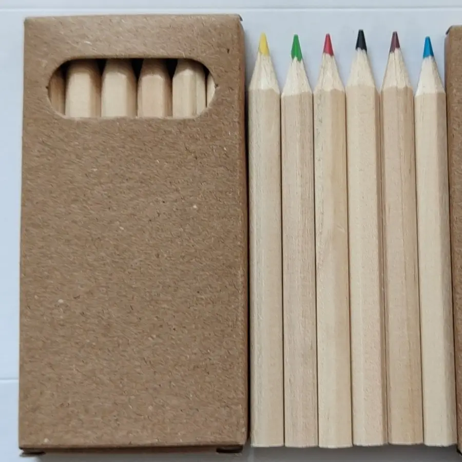 Log barrel color pencil school supplies primary school prize painting LOGO children's small gifts wholesale color lead