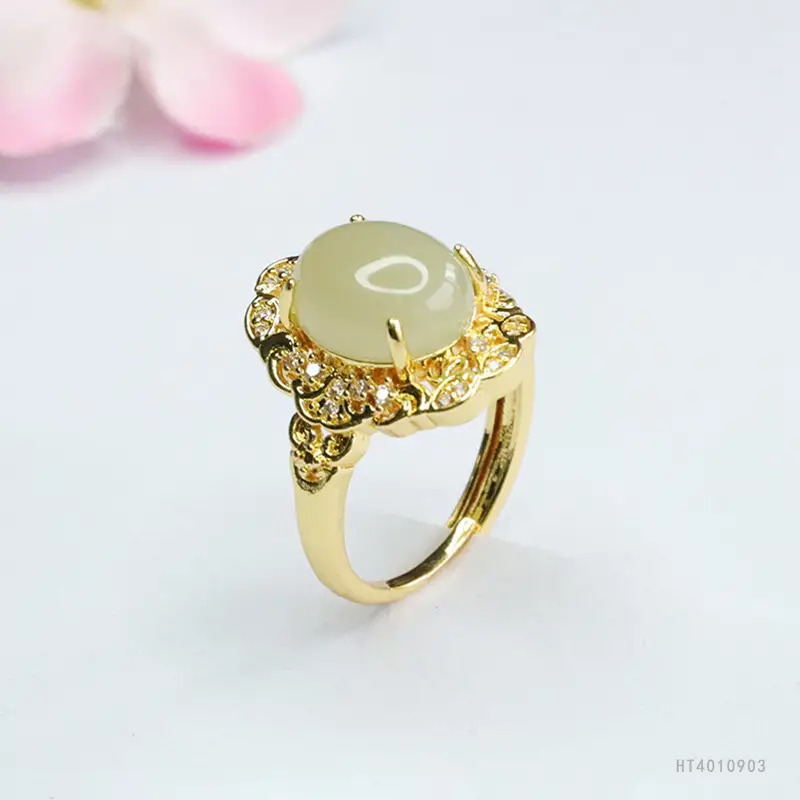 Guan Yu Hetian Jade Ring Clear Water Jade — feature 8