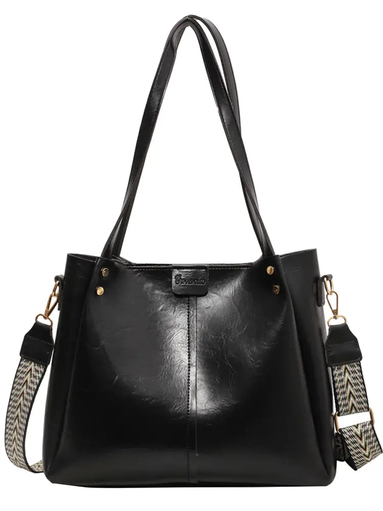 Brown Leather Shoulder Messenger Bag for Women - Image 9