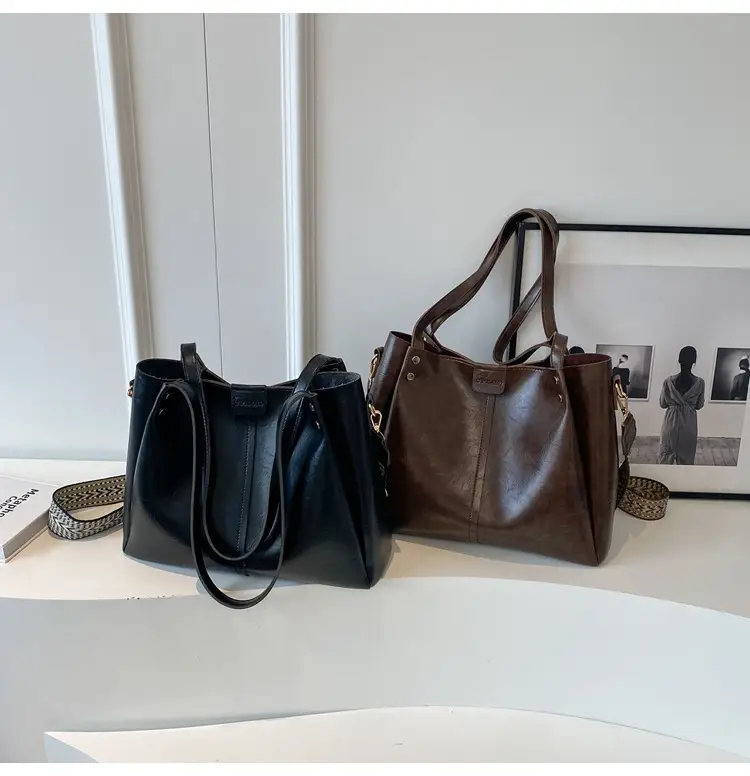 Brown Leather Shoulder Messenger Bag for Women — feature 21