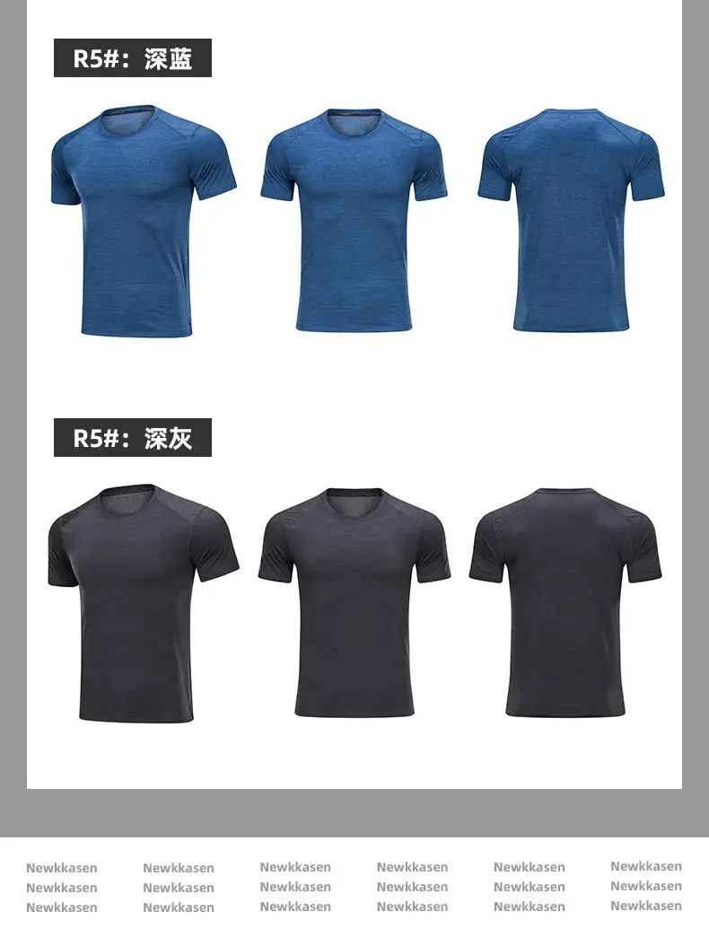 Men Grey Mesh T-Shirt Quick Dry Sports Top — feature 13