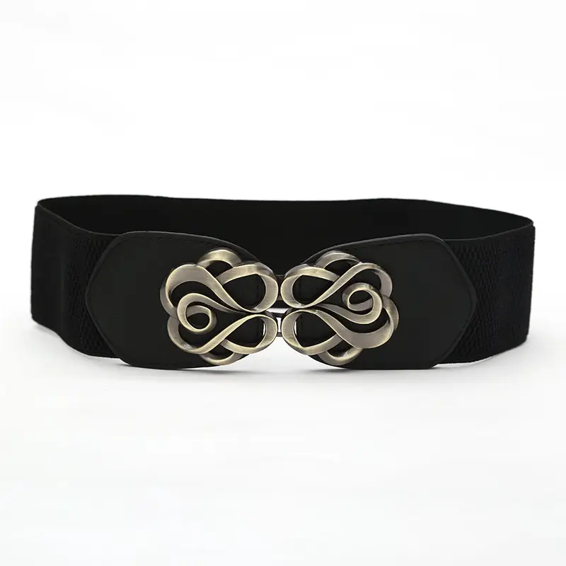 Rose Buckle Belt for Women Retro Waistband Decorative Skirt Coat - Image 2