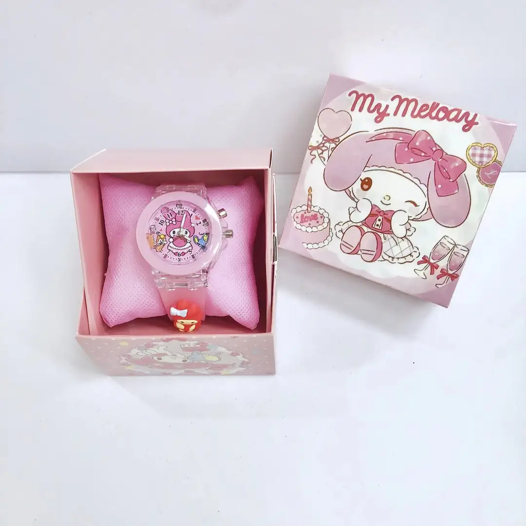 Sanrio Children's Luminous Watch Kuromi Cartoon Luminous Quartz Watch Wholesale Sanrio Authorized Cartoon Watch — feature 4