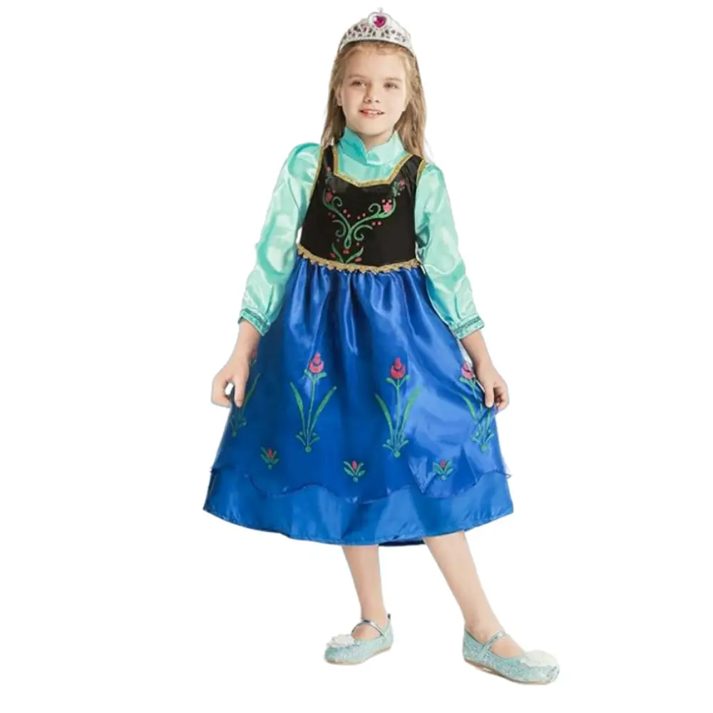 Frozen Cosplay Anna Dress Princess Dress Frozen Anna Kidsren's Dress Performance Suit — feature 15