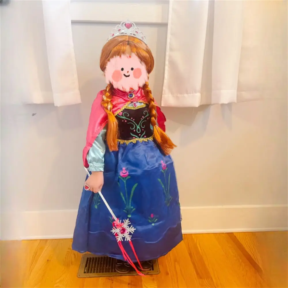Frozen Cosplay Anna Dress Princess Dress Frozen Anna Kidsren's Dress Performance Suit — feature 19