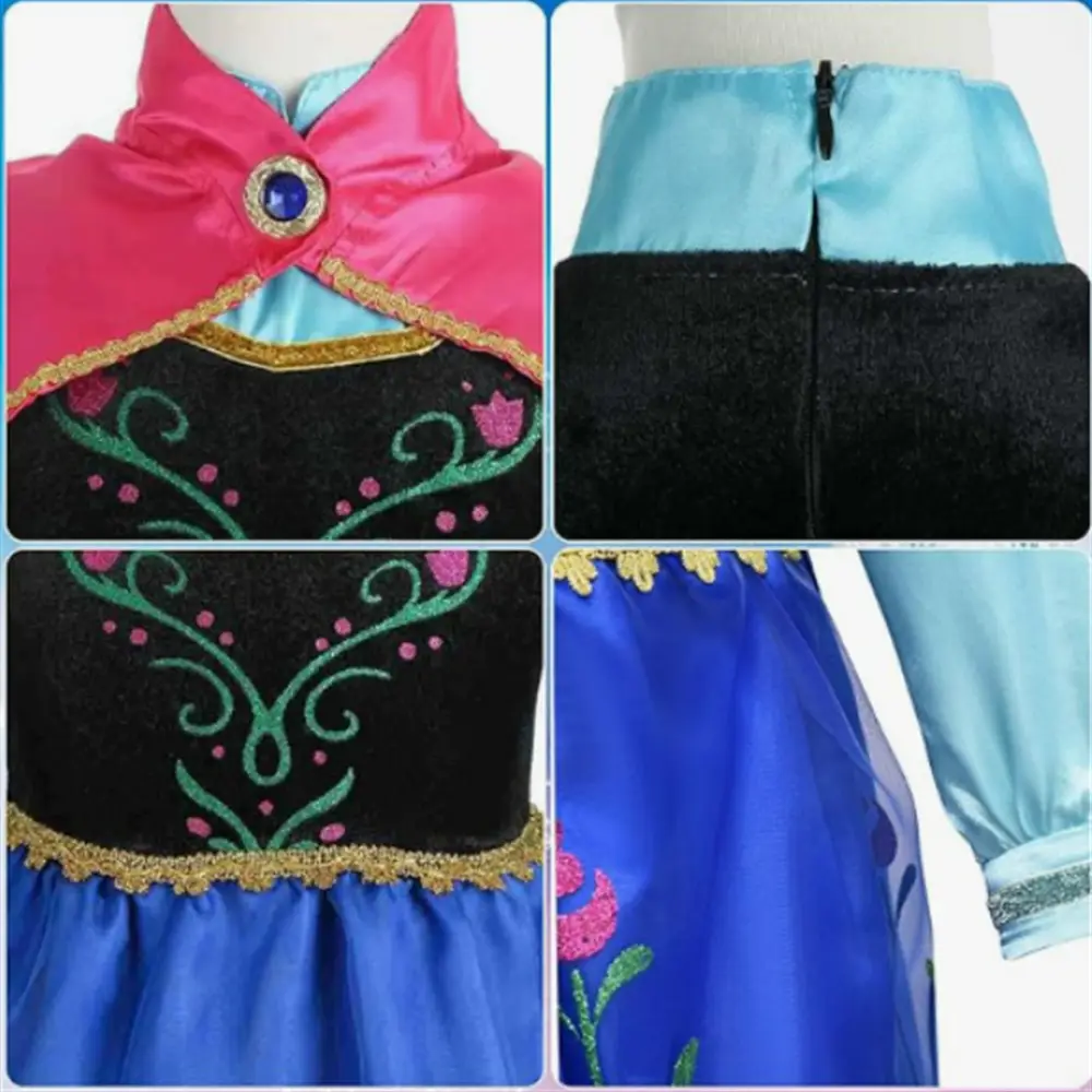 Frozen Cosplay Anna Dress Princess Dress Frozen Anna Kidsren's Dress Performance Suit — feature 2
