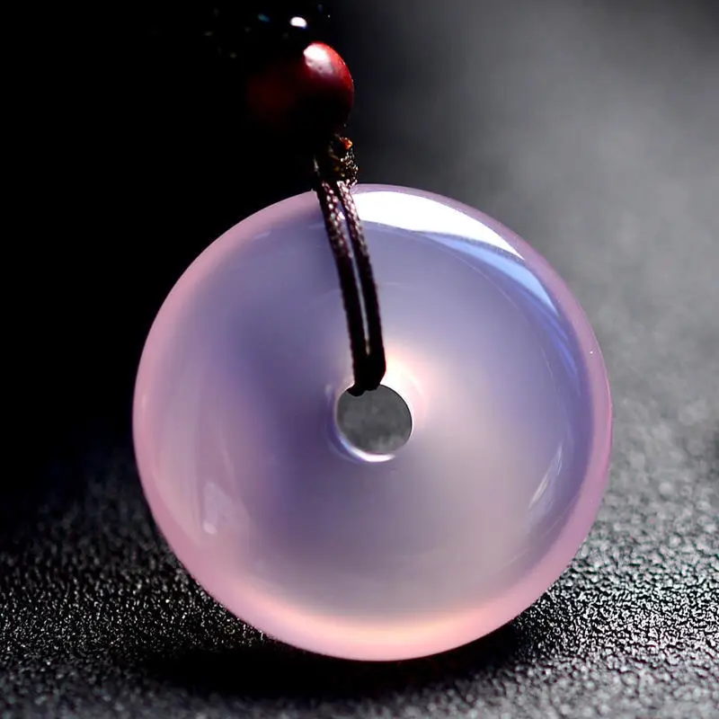 Violet Jade Ping Buckle with Imperial Green Oil — feature 2