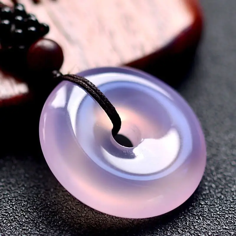Violet Jade Ping Buckle with Imperial Green Oil — feature 6
