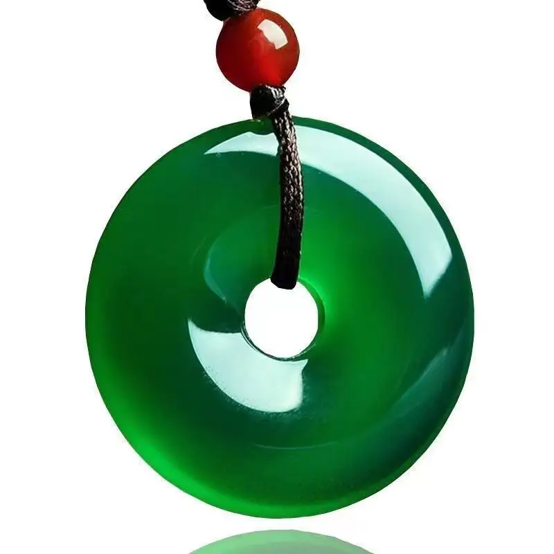 Violet Jade Ping Buckle with Imperial Green Oil - Image 3