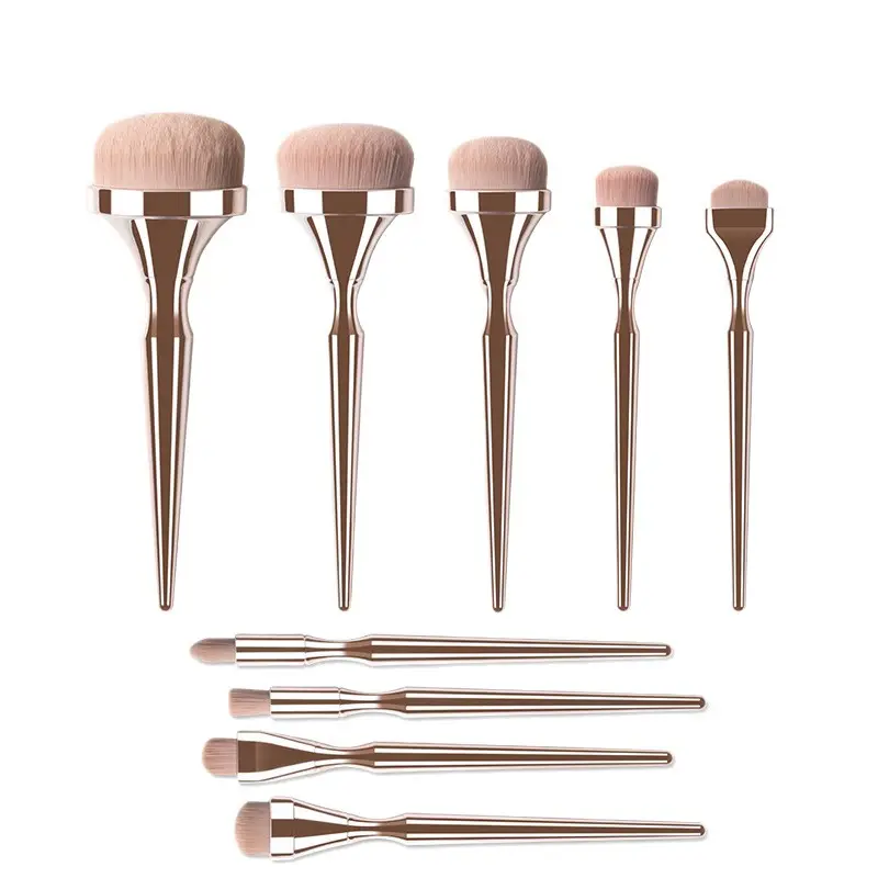 Blush Brush Gold Electroplated Makeup Tool - Image 6