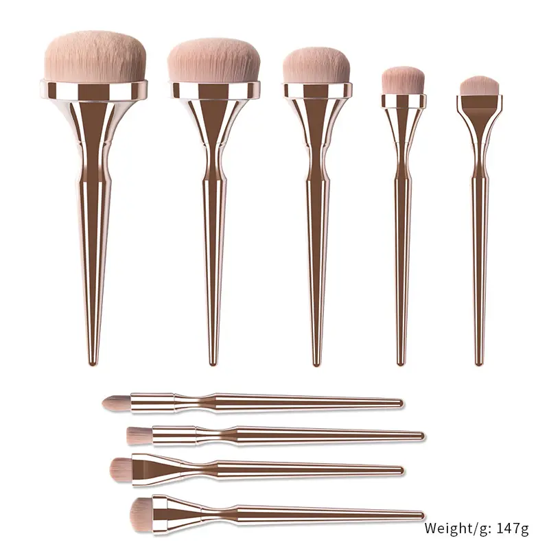 Blush Brush Gold Electroplated Makeup Tool