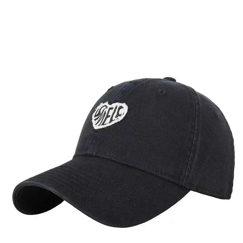 Washed Retro Embroidered Couple Cap Beige - Image 13