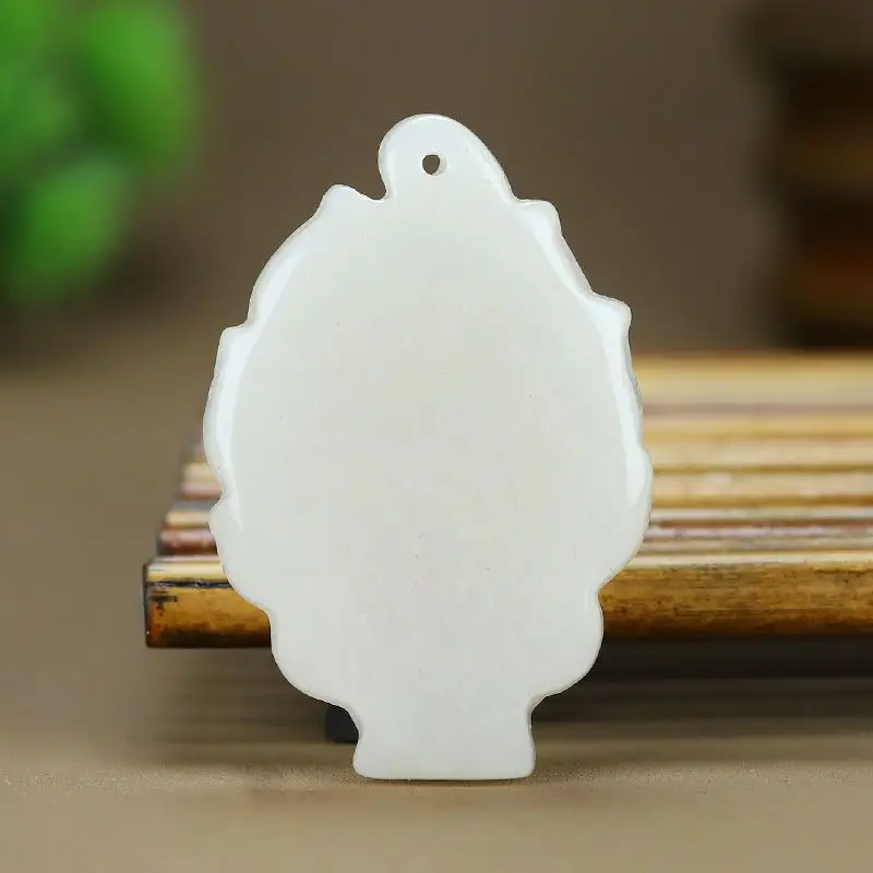 White Nine-Tailed Jade Pendant for Men Women Wealth Luck — feature 5
