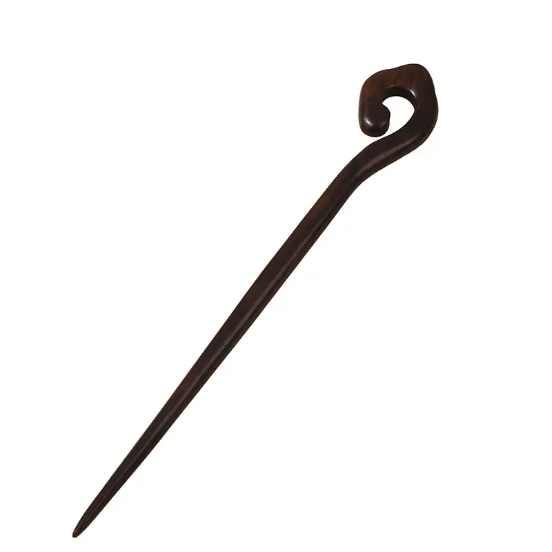 Antique Ebony Hairpin Wooden Hairpin for Hanfu Accessories