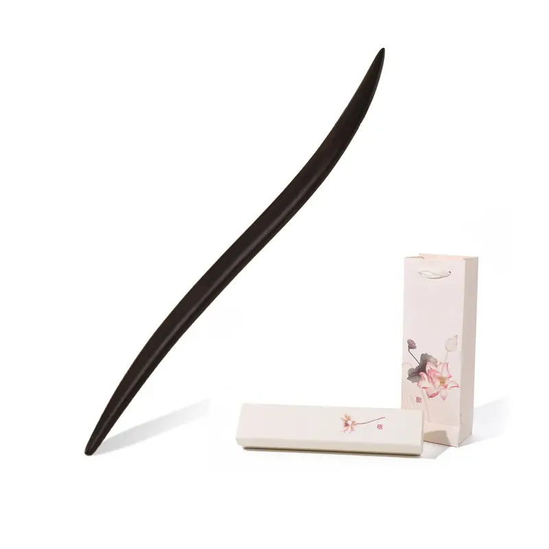 Antique Ebony Hairpin Wooden Hairpin for Hanfu Accessories