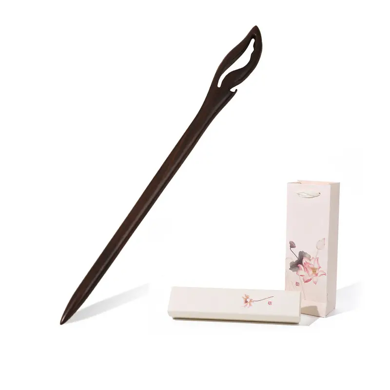 Antique Ebony Hairpin Wooden Hairpin for Hanfu Accessories
