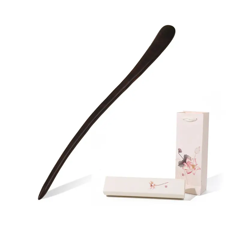 Antique Ebony Hairpin Wooden Hairpin for Hanfu Accessories