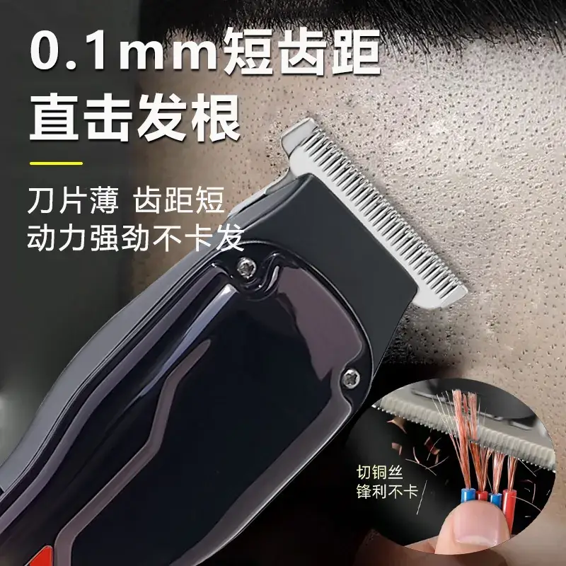 Men's USB Rechargeable Hair Clipper with 6 Blades
