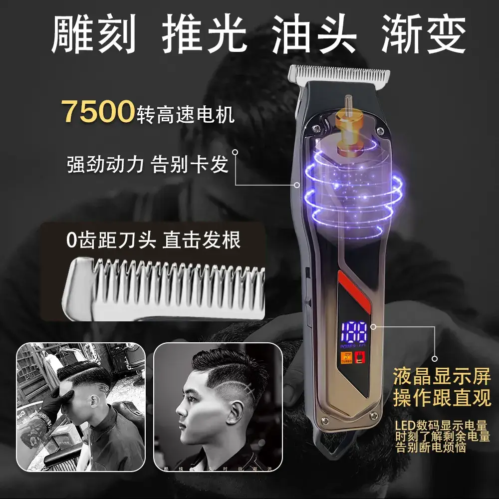 Men's USB Rechargeable Hair Clipper with 6 Blades — feature 1