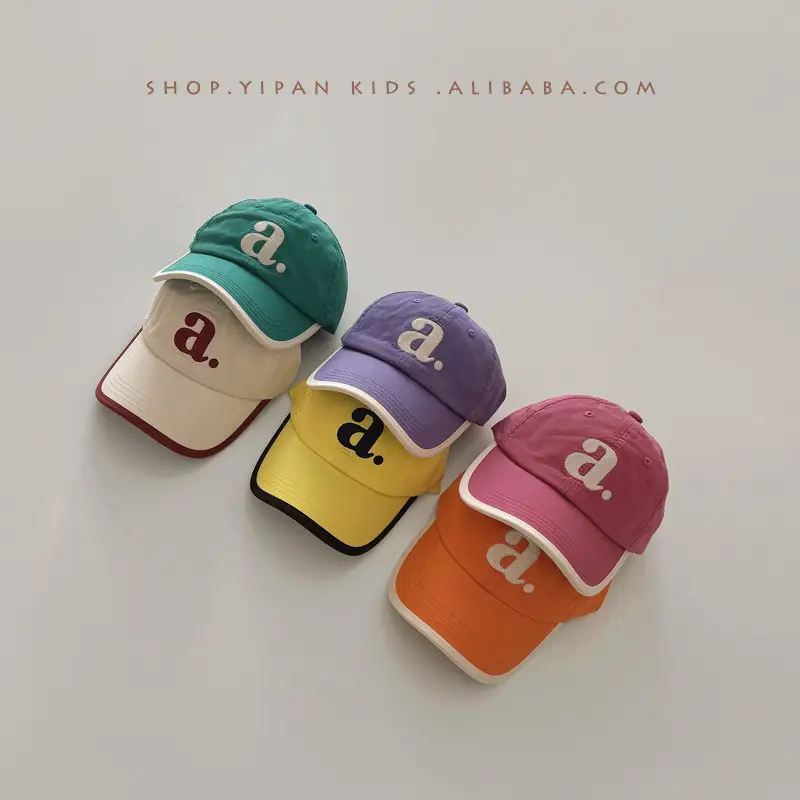 Purple Knitted Baseball Cap for Girls with 'Y' Logo - Image 4