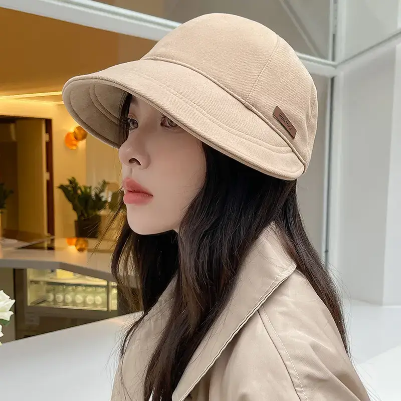 Women's Black Fleece Lined Baseball Cap for Winter Use - Image 9