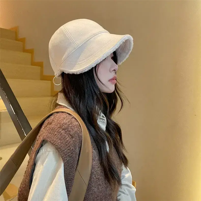 Women's Black Fleece Lined Baseball Cap for Winter Use — feature 13