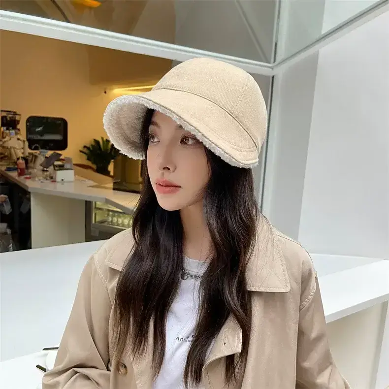 Women's Black Fleece Lined Baseball Cap for Winter Use — feature 14