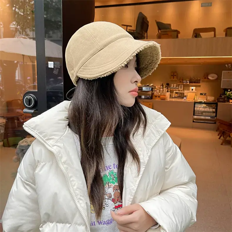 Women's Black Fleece Lined Baseball Cap for Winter Use — feature 7