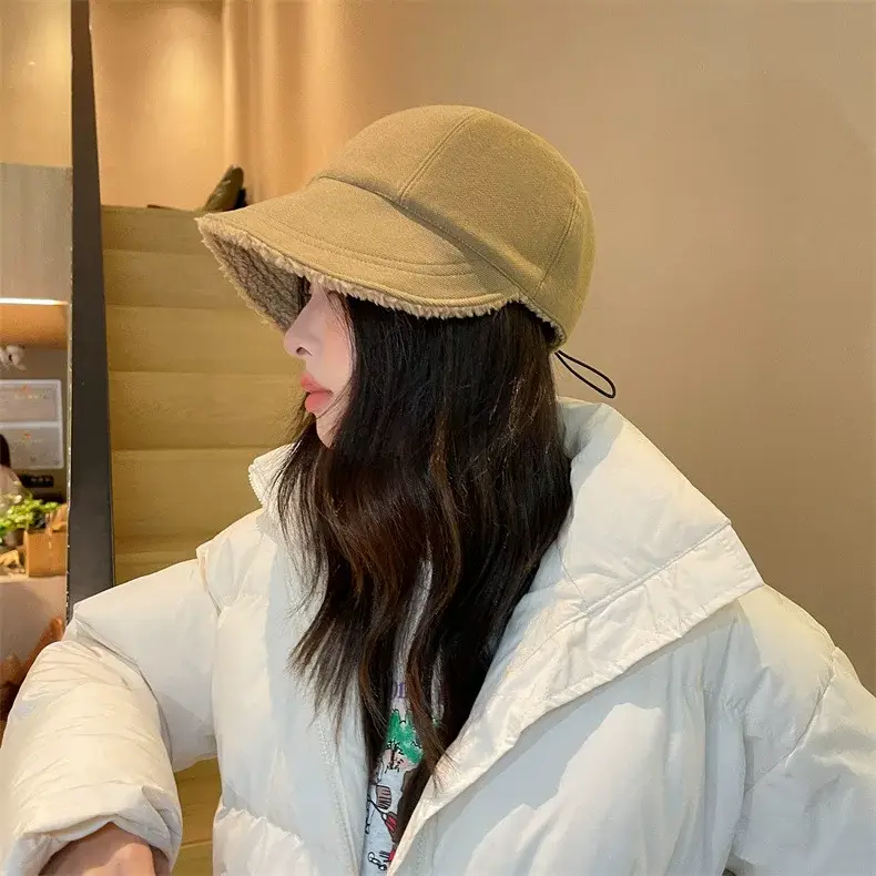 Women's Black Fleece Lined Baseball Cap for Winter Use — feature 9