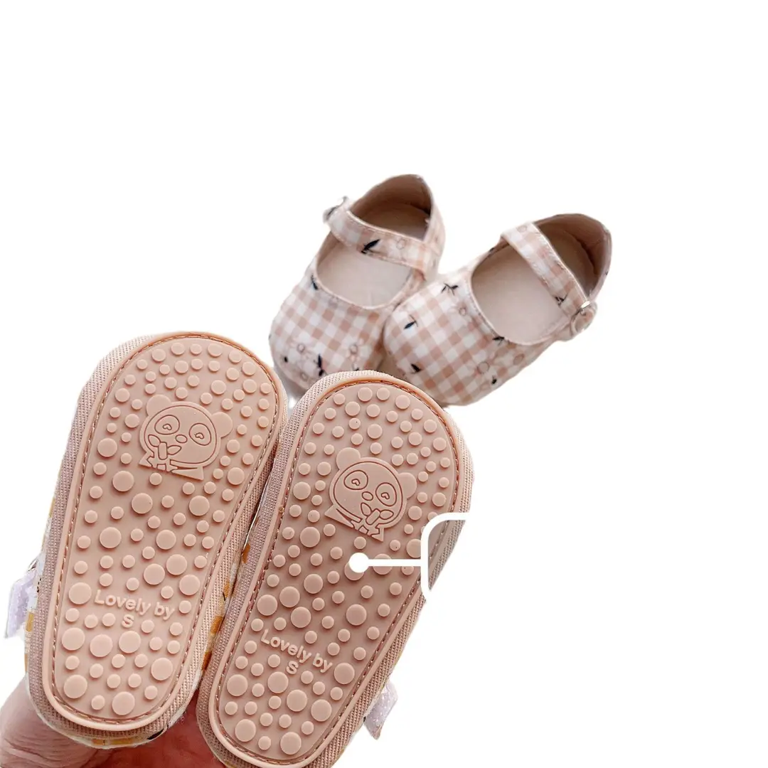 Directly Supplied from the Manufacturer, Korean Style Spring and Autumn Baby Shoes, Boys' Plaid Cloth Shoes, Girls' Soft-Soled Toddler Shoes, Plaid Shoes - Image 8